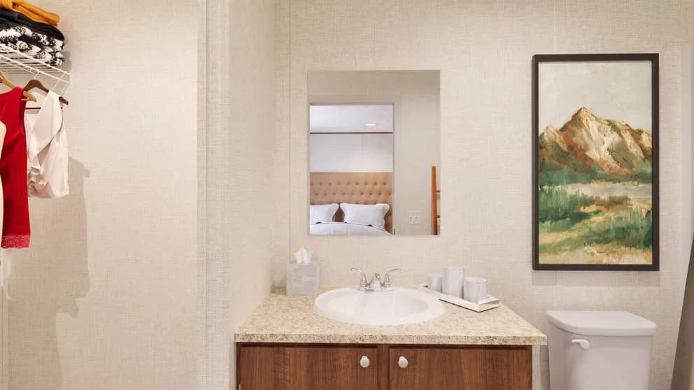Hickory bathroom home features