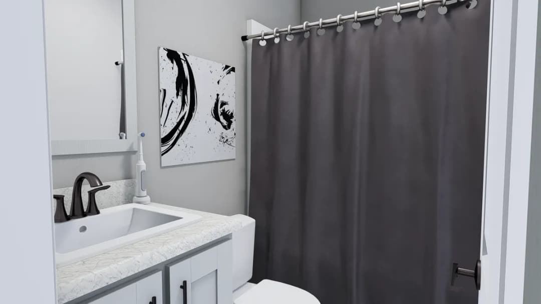 The hollywood bathroom home features