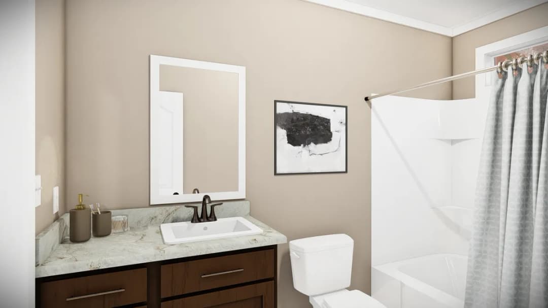 The bryant bathroom home features