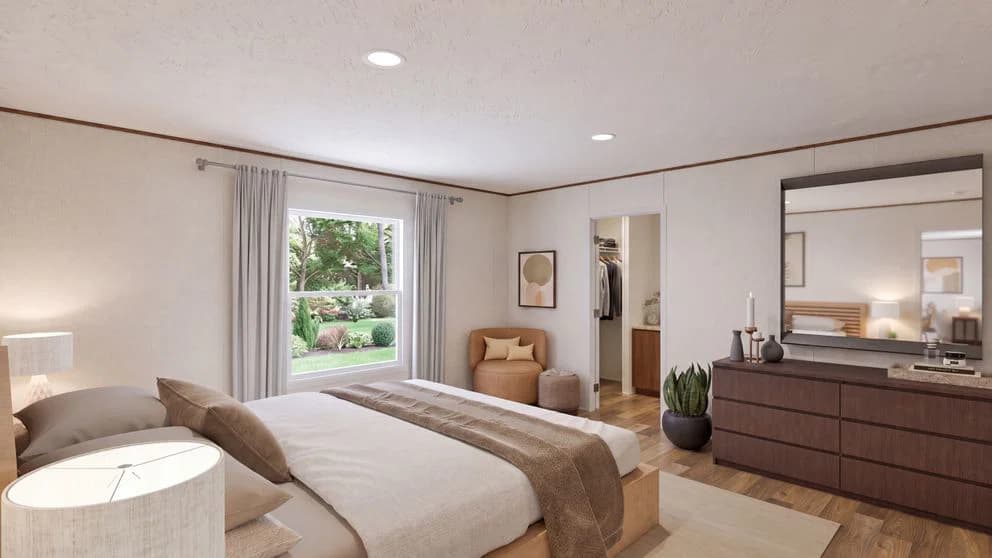 Magnolia bedroom home features