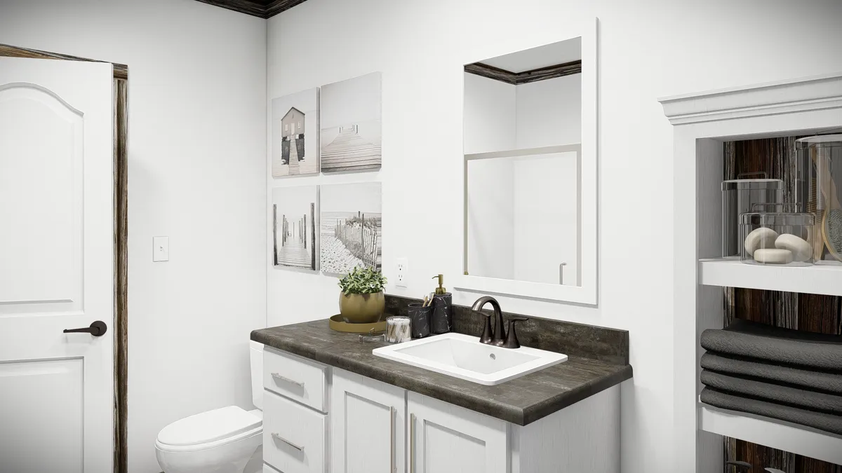 The bandit bathroom home features