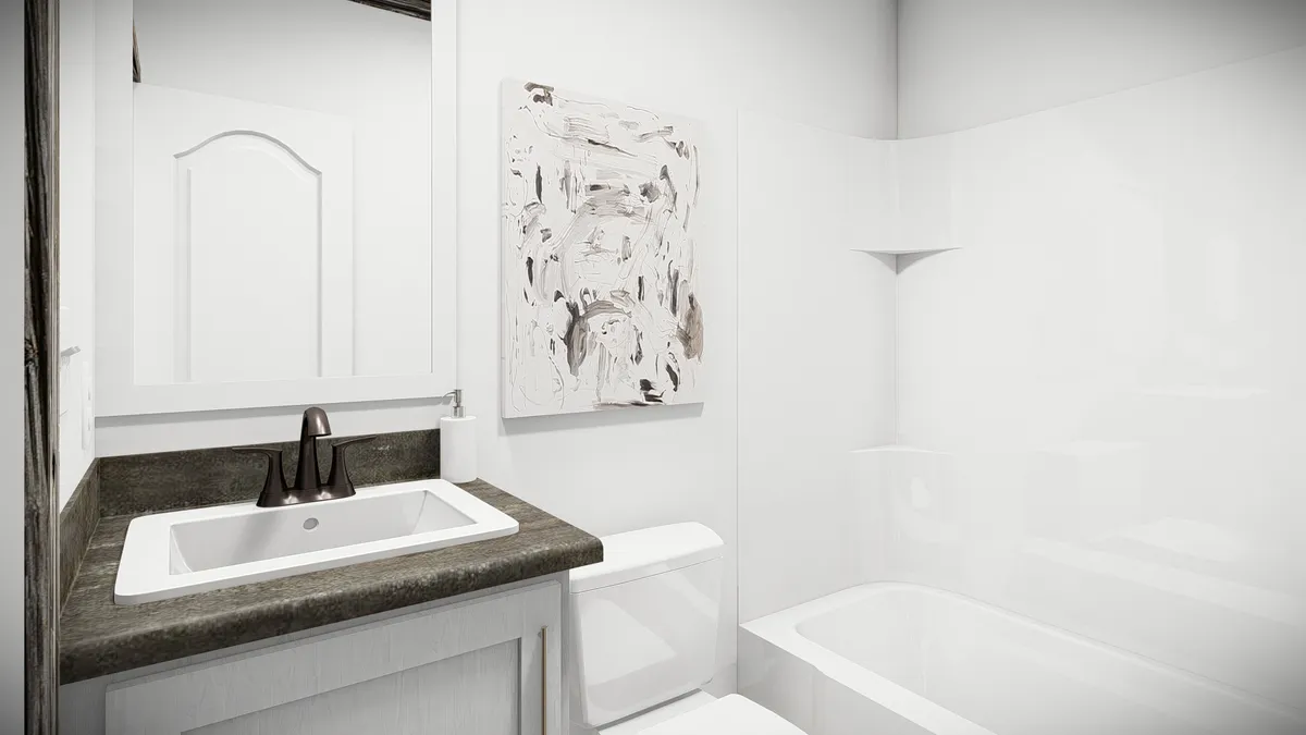 The bandit bathroom home features